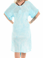 Turquoise V-Neck Shift Dress - Shoreline Wear, Inc.