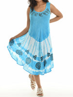 Embroidered Sleeveless Midi Dress - Shoreline Wear, Inc.