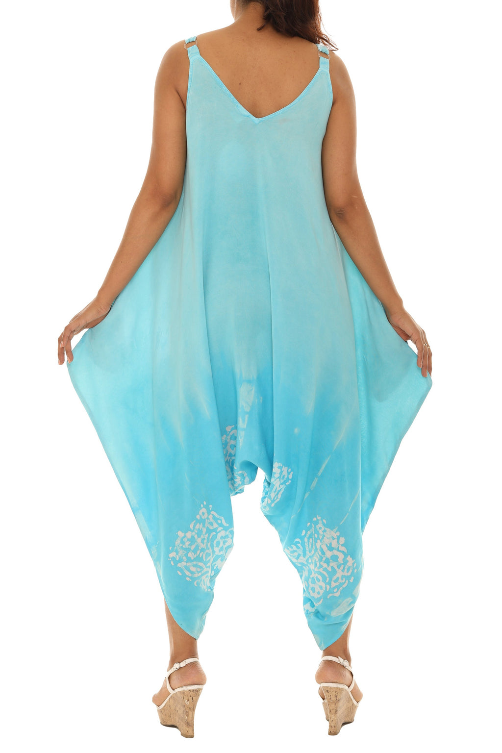 Tie-Dye Sleeveless Harem Jumpsuit - Shoreline Wear, Inc.