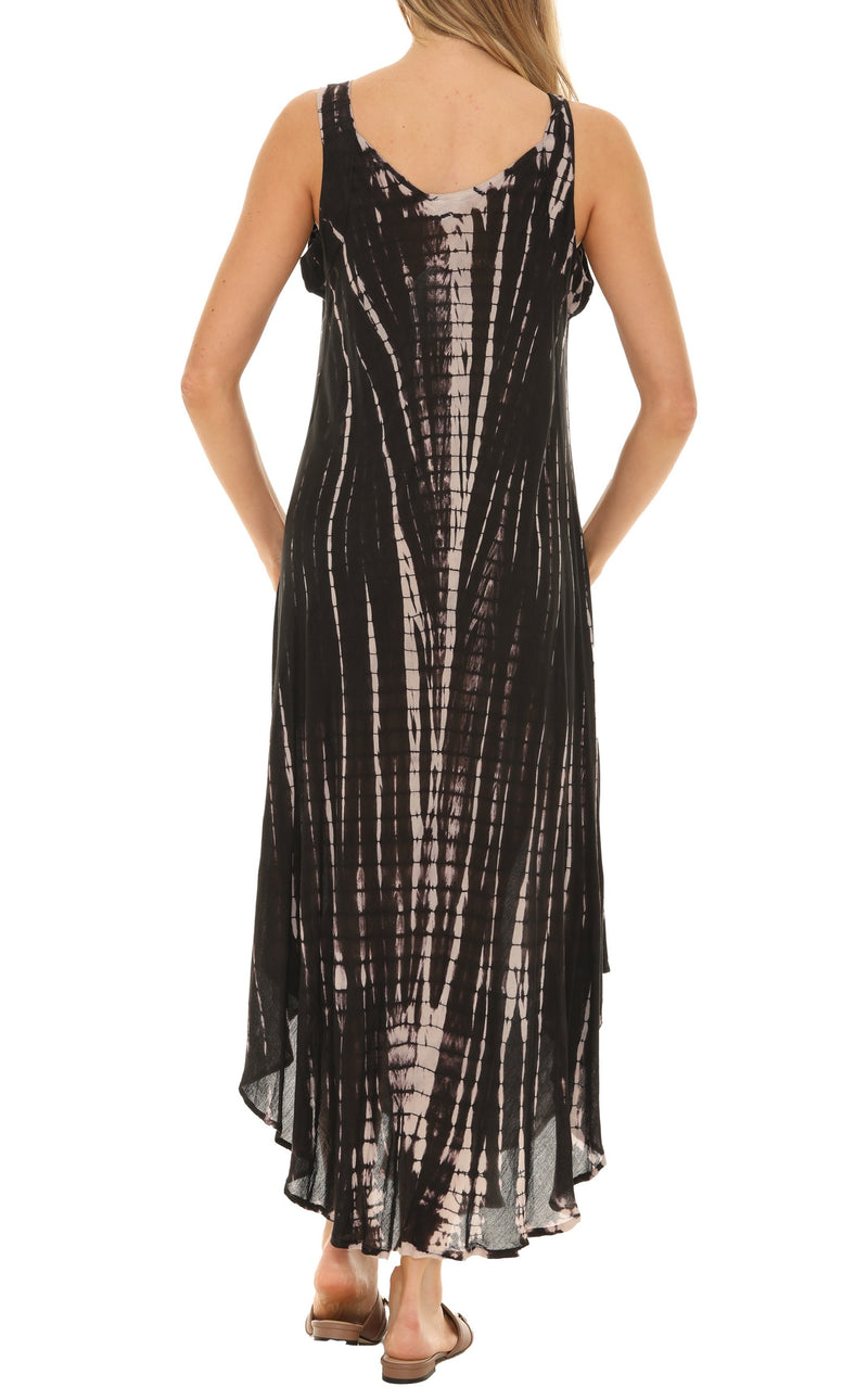 Tie Dye Sleeveless Long Sundress - Shoreline Wear, Inc.