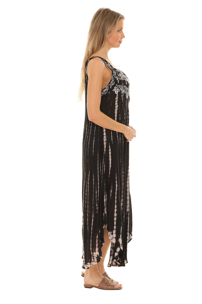 Tie Dye Sleeveless Long Sundress - Shoreline Wear, Inc.