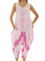 Tie Dye Sleeveless Women Harem Jumpsuit - Shoreline Wear, Inc.