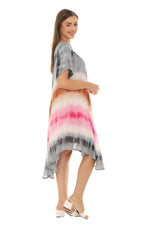 Tie dye short sleeves dresses - Shoreline Wear, Inc.