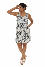 Floral Sleeveless A-Line Women Dress - Shoreline Wear, Inc.