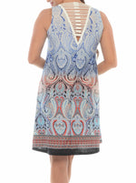 Paisley Print Sleeveless Women Dress - Shoreline Wear, Inc.