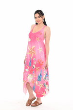 Sleeveless Ocean Print Midi Dress - Shoreline Wear, Inc.