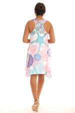 Sleeveless Sublimation Print Short Dress - Shoreline Wear, Inc.
