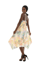 Abstract Sleeveless Handkerchief Dress - Shoreline Wear, Inc.