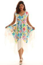 Floral Sidetail Sleeveless Dress - Shoreline Wear, Inc.