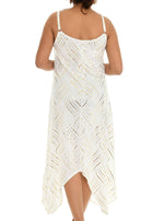 Abstract Waves Sleeveless Side tail Dress - Shoreline Wear, Inc.