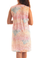 Front Pleat Paisley Print Dress - Shoreline Wear, Inc.