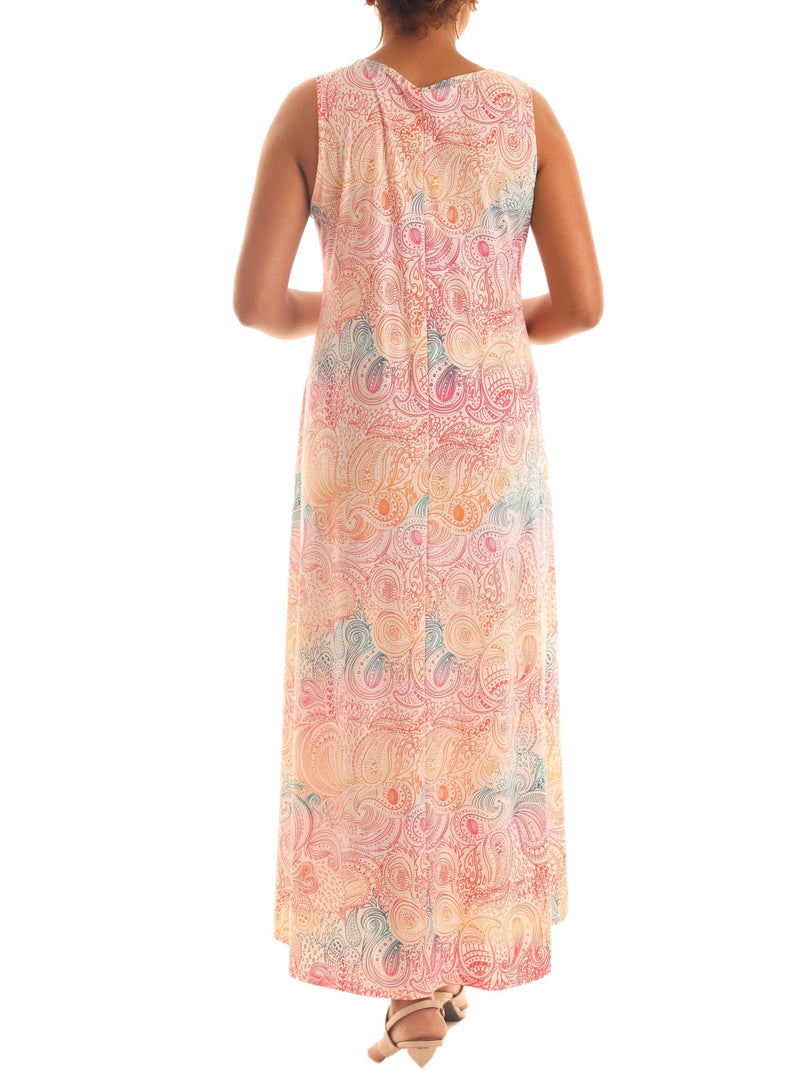 Paisley Print Maxi Dress - Shoreline Wear, Inc.