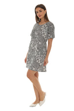 Floral Print Sleeveless Short-Sleeves Dress - Shoreline Wear, Inc.