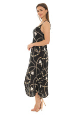 Chain-Inspired Thin Strap Handkerchief Dress - Shoreline Wear, Inc.