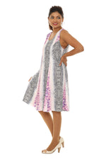 Abstract Animal Print Sleeveless A-Line Dress - Shoreline Wear, Inc.