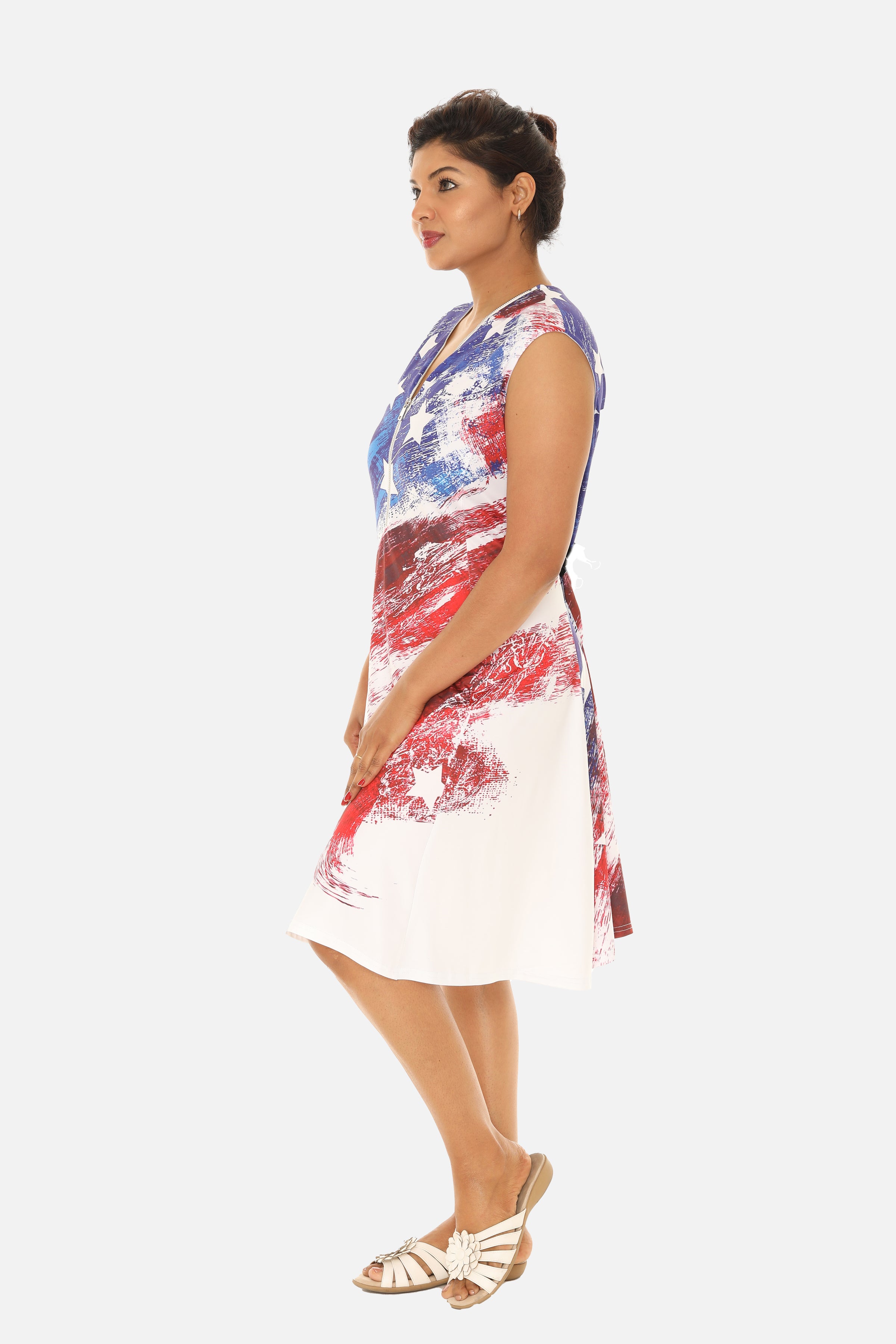 Stars and Stripes Forever: Women's Patriotic American Flag Dress 1x / American Flag Stars and Stripes Forever: Women's Patriotic American Flag Dress 1x / American Flag