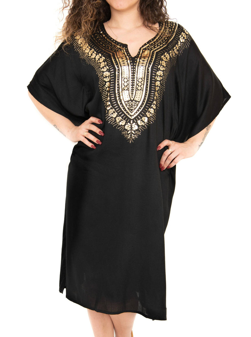 Black Cape-Sleeve Dress - Women - Shoreline Wear, Inc.