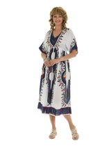 Geometric Print Maxi Dress - Shoreline Wear, Inc.