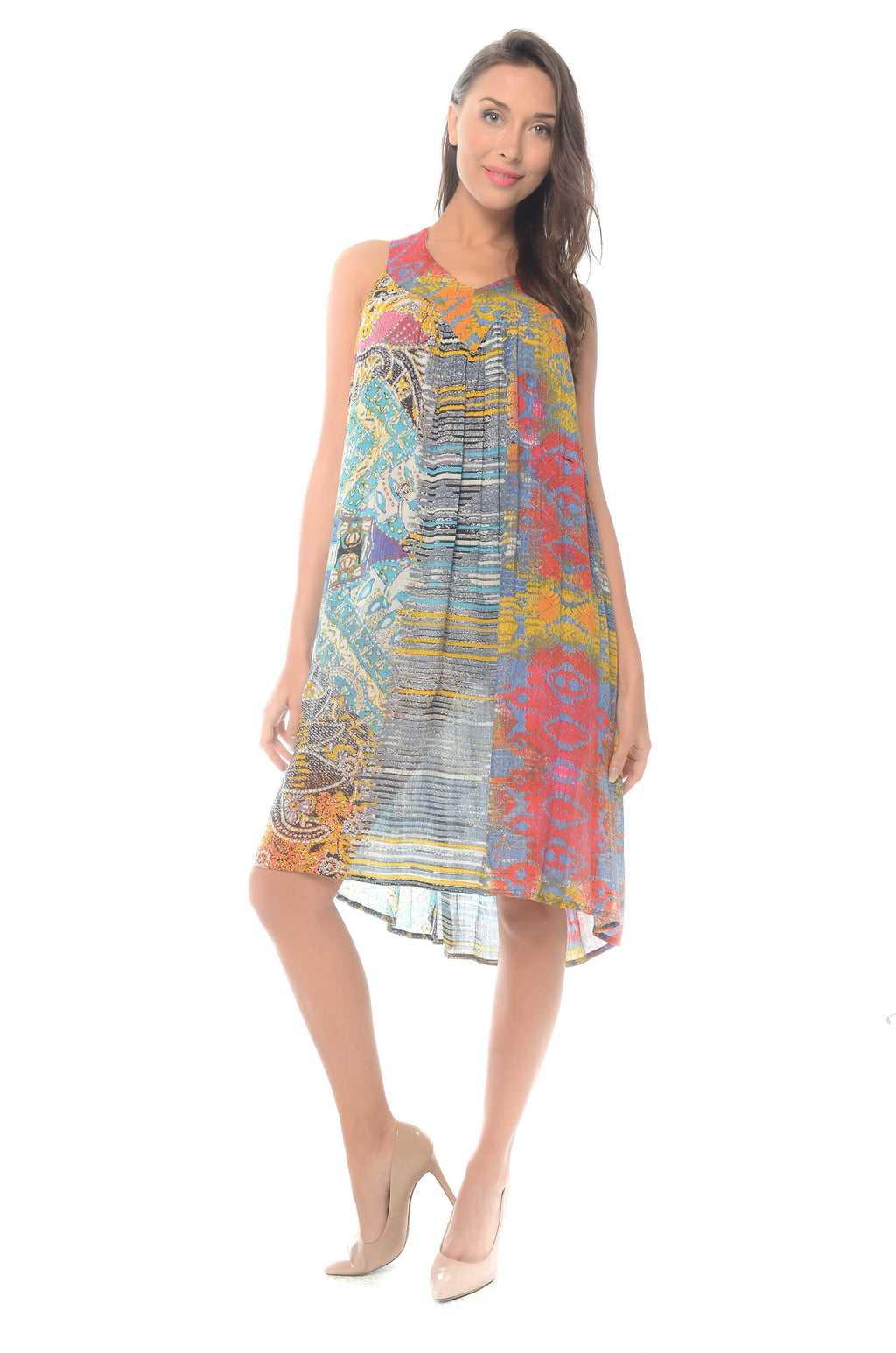 Printed Rayon Dress - Shoreline Wear, Inc.