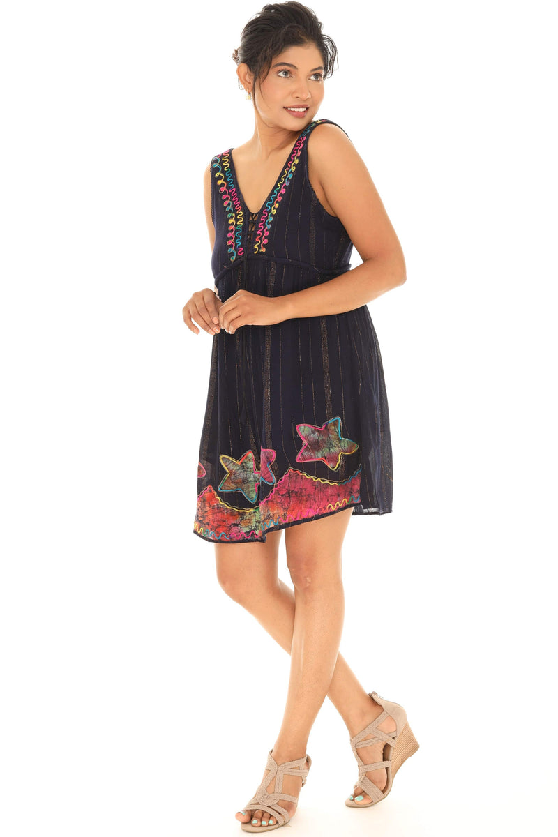 Floral V-Back Sleeveless Dress - Shoreline Wear, Inc.