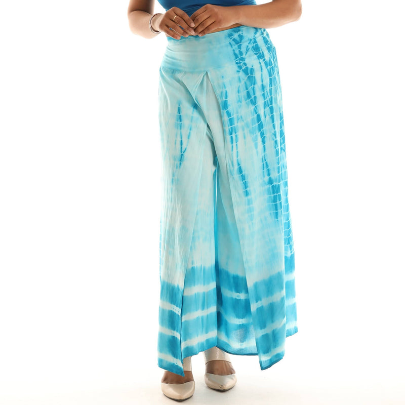 Breezy Boho-chic Tie-Dye Split-Hem Pants - Shoreline Wear, Inc.