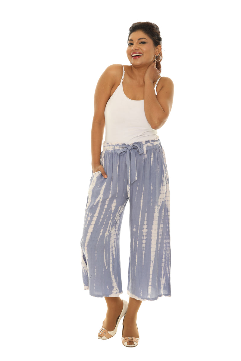Dip-Dye Belted Gaucho Pants - Shoreline Wear, Inc.