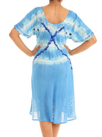 Tie-Dye Dress with Half Sleeves - Shoreline Wear, Inc.