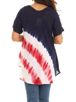 Red & blue stars Stripes top - Shoreline Wear, Inc.