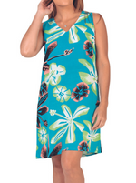 Hibiscus Print Short Dress - Shoreline Wear, Inc.