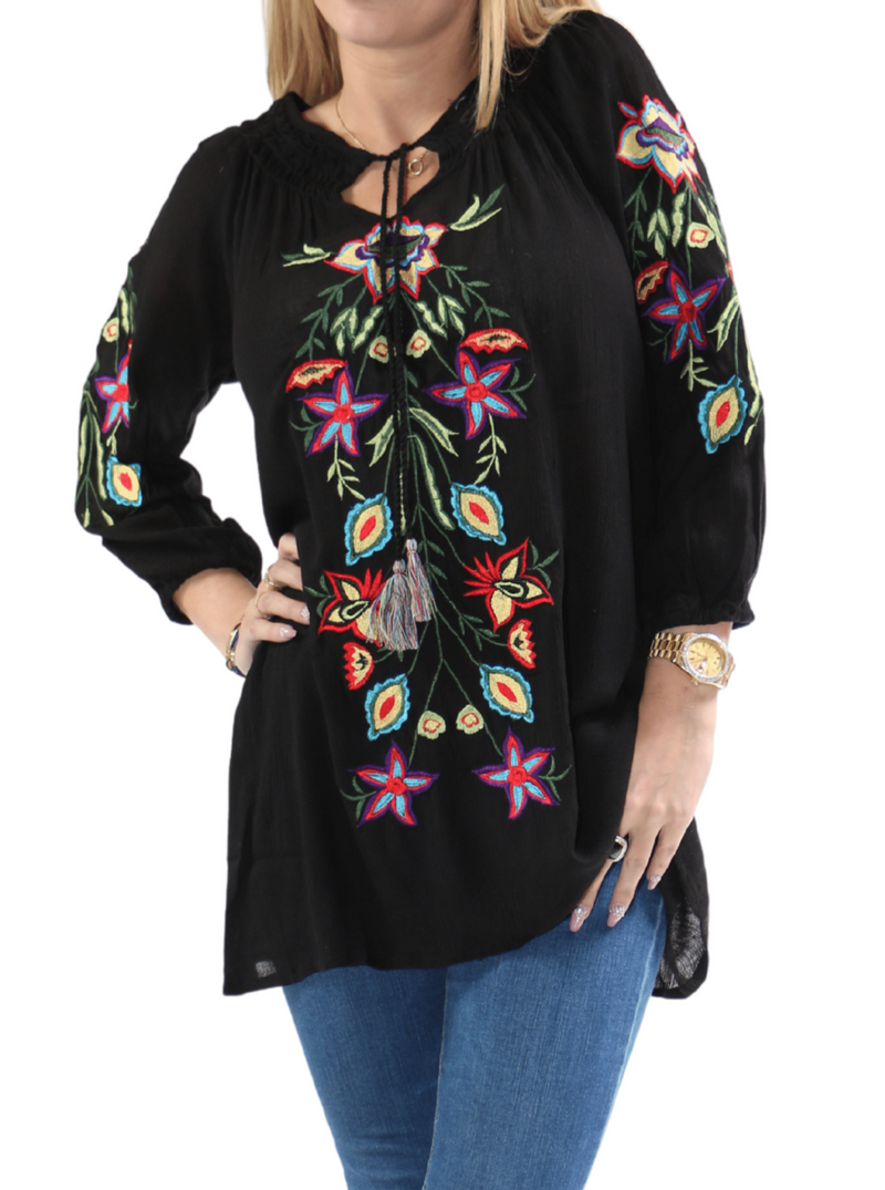 Embroidery Tunic For Summer - Shoreline Wear, Inc.