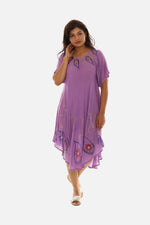 Rayon Tie Dye Dress for Women