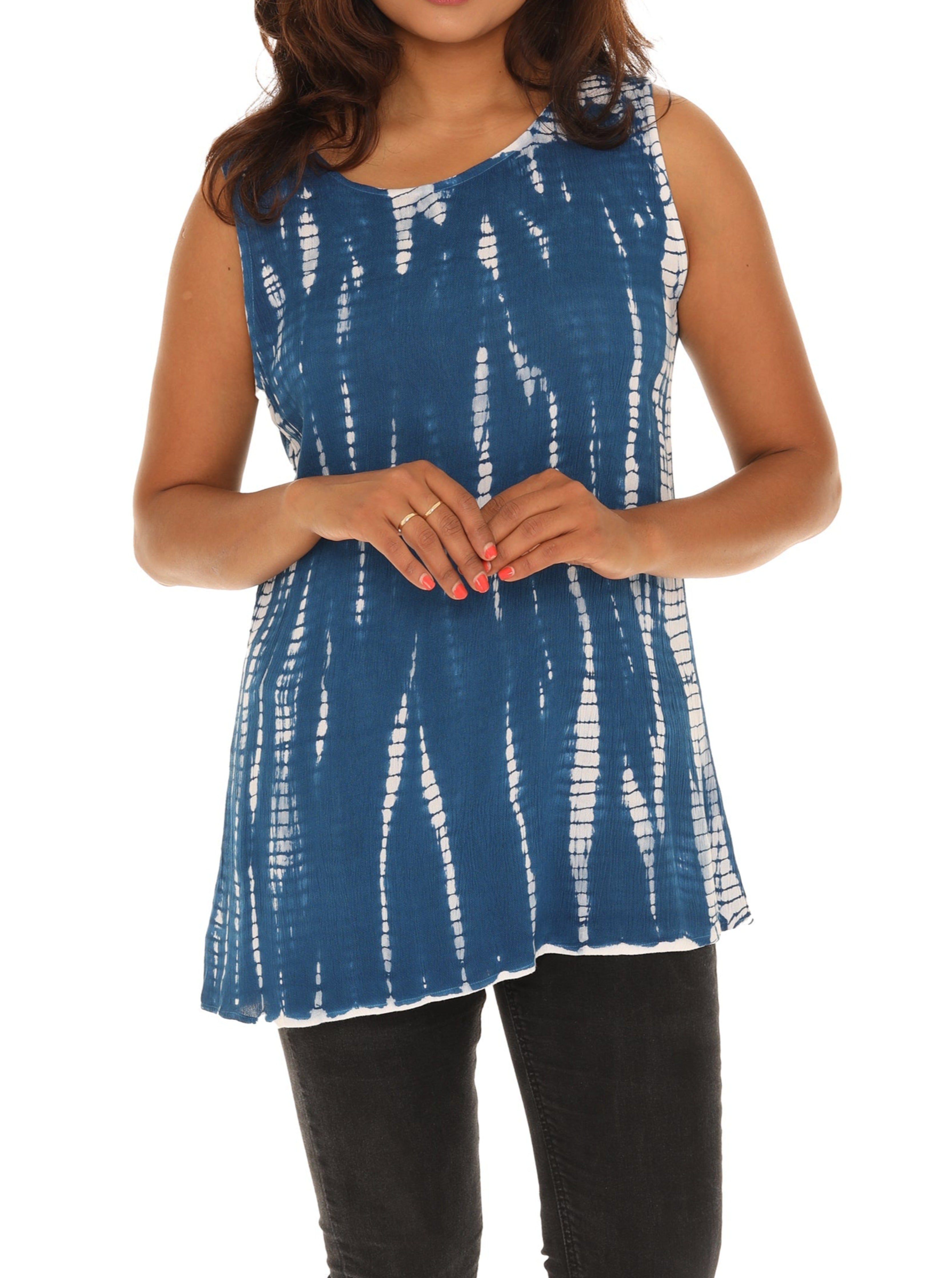 トップス Andequal drawstring tie tunic BLUE J Jill Women's Geometric Blue Blouse Tunic Drawstring tie