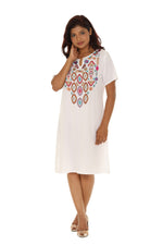 Floral Embroidery Women dress